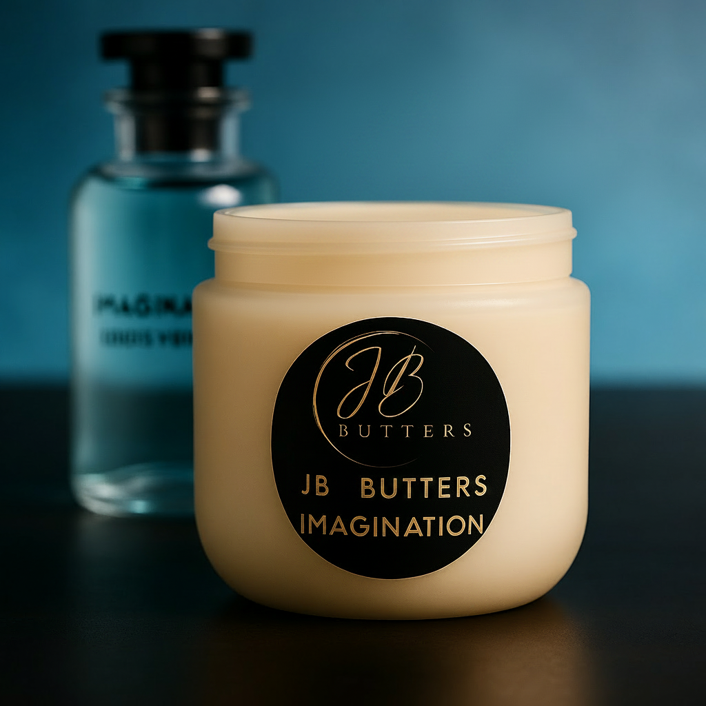 Jar of cream with a visible brand label on a dark background